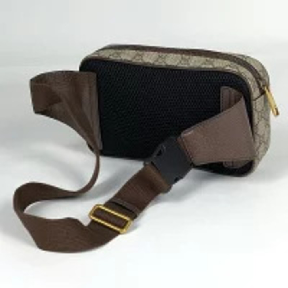 Gucci Ophidia GG Double Body Belt Belt Marmont Bag GG Waist Bum Sherry Black